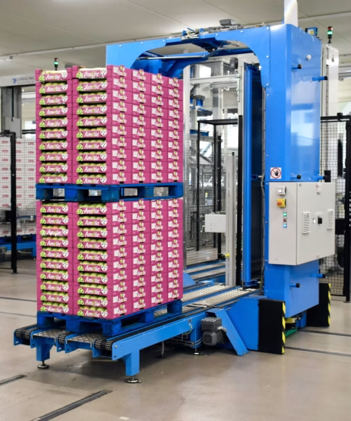 a large stack of boxes